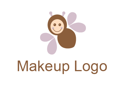 smiling butterfly logo