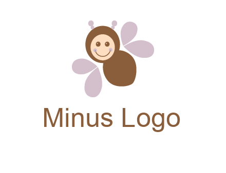 smiling butterfly logo