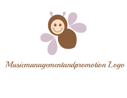 smiling butterfly logo