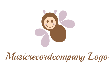 smiling butterfly logo