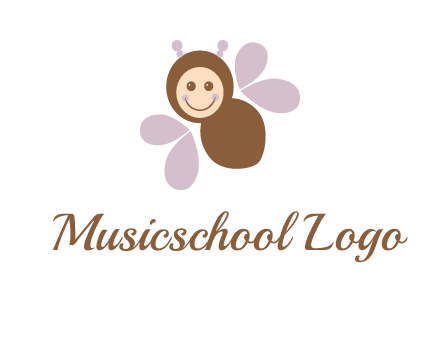 smiling butterfly logo