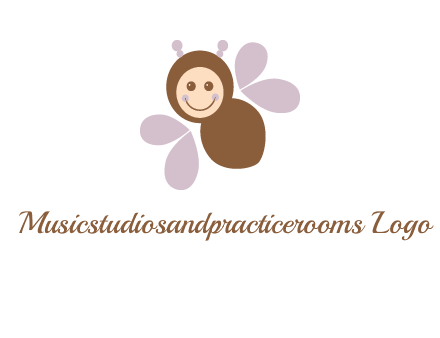 smiling butterfly logo
