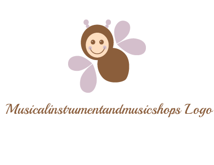 smiling butterfly logo