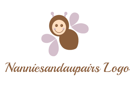 smiling butterfly logo