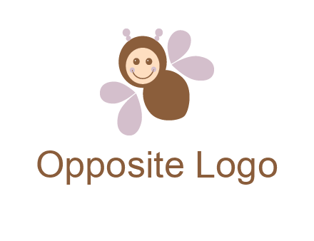smiling butterfly logo