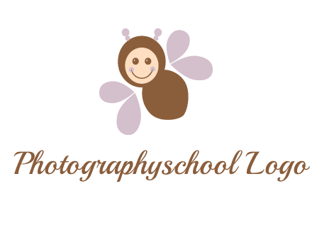 smiling butterfly logo