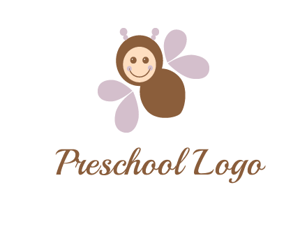 smiling butterfly logo
