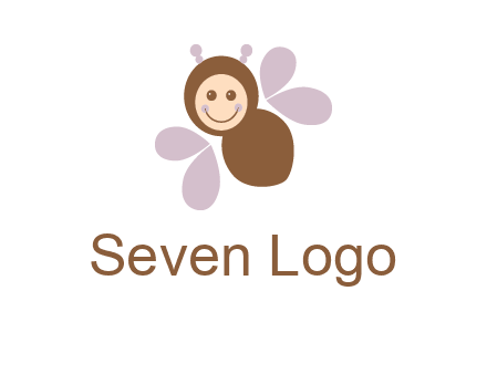 smiling butterfly logo