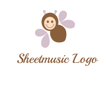 smiling butterfly logo