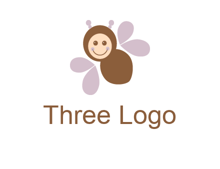 smiling butterfly logo