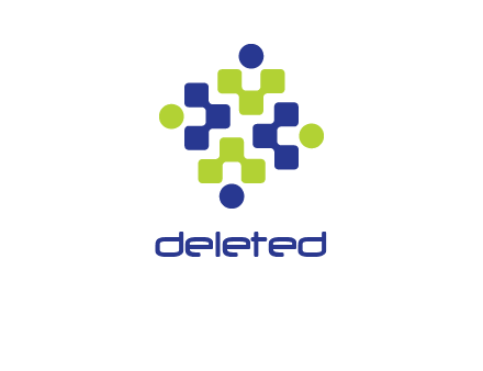 people icons geometric logo