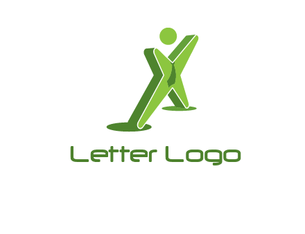 letter X man logo