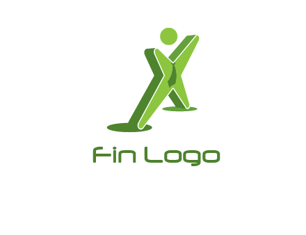 letter X man logo