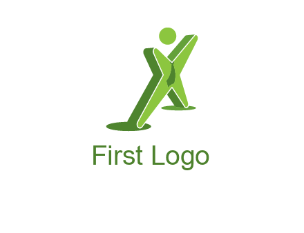 letter X man logo