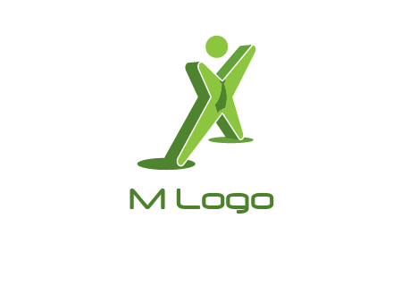 letter X man logo