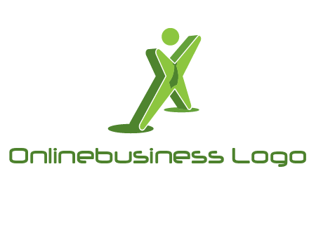 letter X man logo