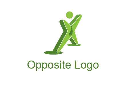 letter X man logo