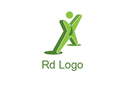 letter X man logo