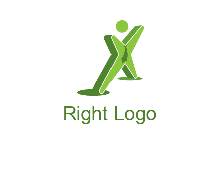 letter X man logo