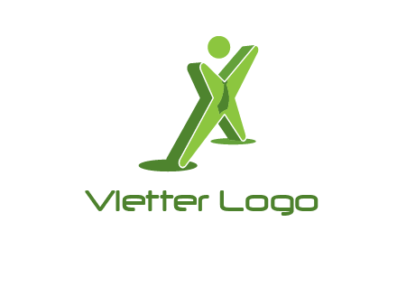 letter X man logo