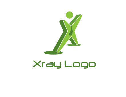 letter X man logo