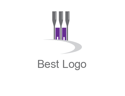 doors between wine glasses logo