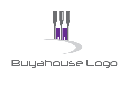 doors between wine glasses logo