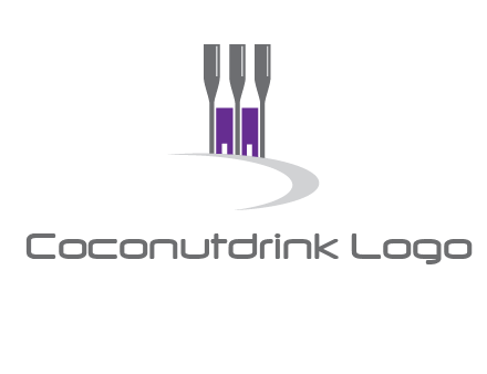 doors between wine glasses logo
