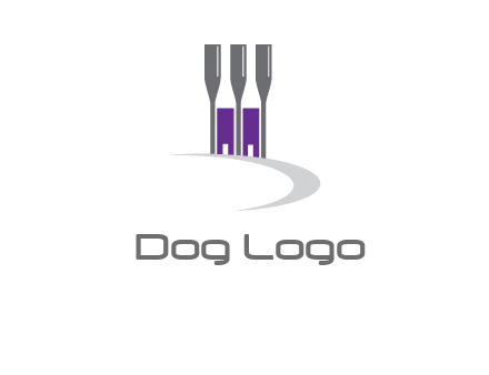 doors between wine glasses logo