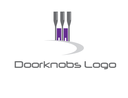 doors between wine glasses logo