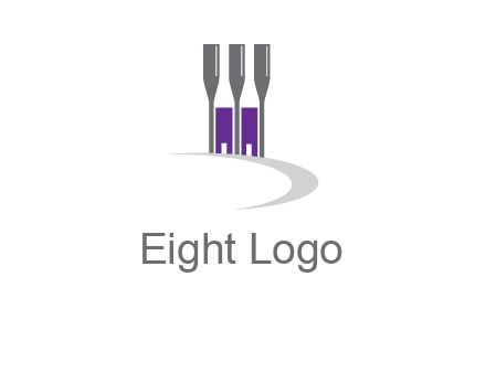 doors between wine glasses logo