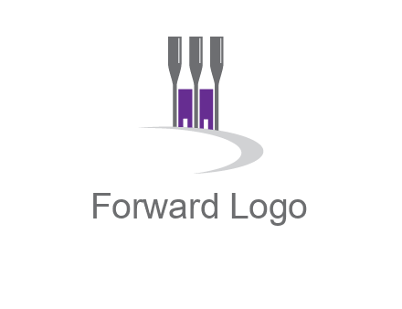 doors between wine glasses logo