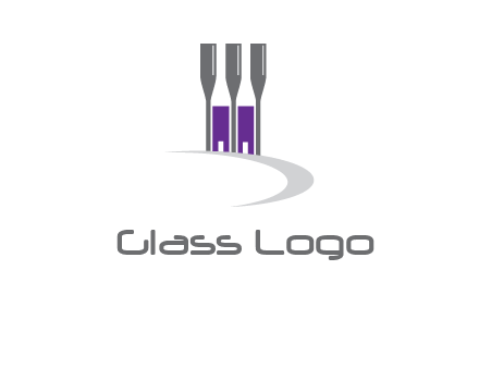 doors between wine glasses logo