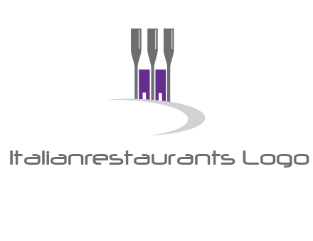 doors between wine glasses logo