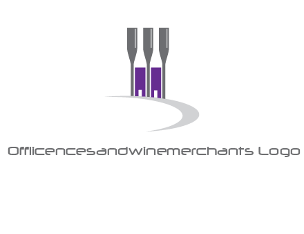 doors between wine glasses logo