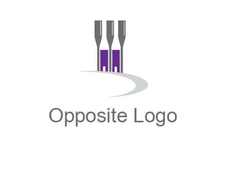 doors between wine glasses logo
