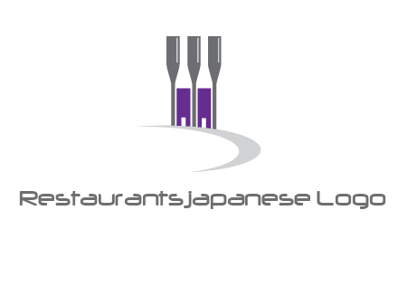 doors between wine glasses logo