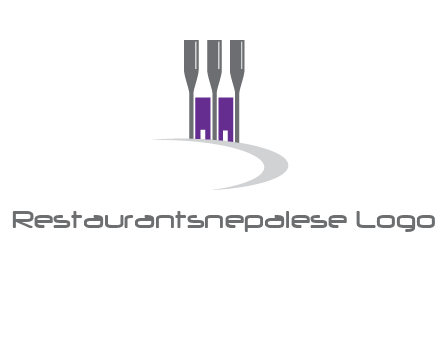 doors between wine glasses logo