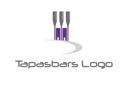 doors between wine glasses logo