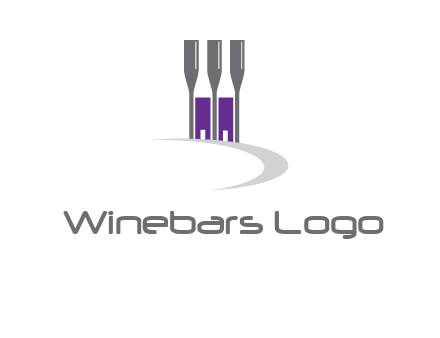 doors between wine glasses logo