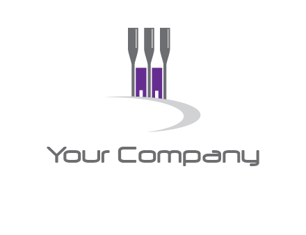 doors between wine glasses logo
