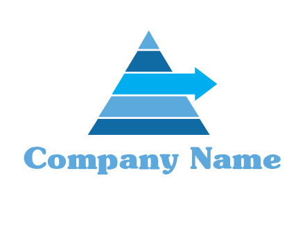 arrow coming out of pyramid logo
