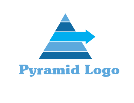 arrow coming out of pyramid logo