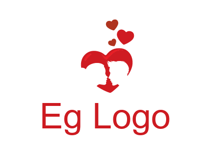 couple in love logo