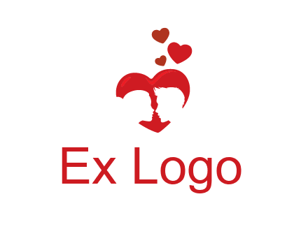 couple in love logo