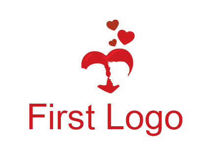 couple in love logo