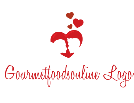 couple in love logo