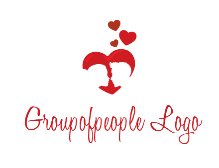 couple in love logo