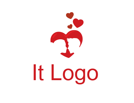 couple in love logo