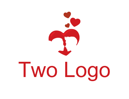 couple in love logo